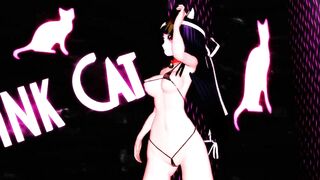 【MMD】Fuso seems to have become a cat - PiNK CAT【R-18】