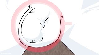 Pink Hair GIRL gets HORNY from HUGE COCK at the Store! Hentai 2D