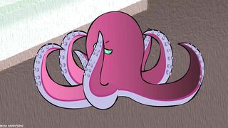 Pink Hair GIRL gets HORNY from HUGE COCK at the Store! Hentai 2D