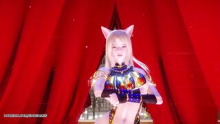 [MMD] Ankha Dance Ahri Hot Striptease Dance League of Legends KDA Uncensored Hentai