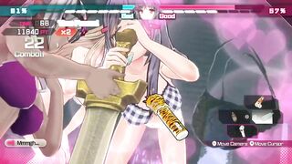 Bullet Girls Phantasia Fanservice Appreciation Tsukiyo Kukkoro Mode Sword Pose