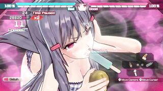 Bullet Girls Phantasia Fanservice Appreciation Tsukiyo Kukkoro Mode Sword Pose
