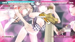 Bullet Girls Phantasia Fanservice Appreciation Tsukiyo Kukkoro Mode Sword Pose