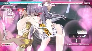 Bullet Girls Phantasia Fanservice Appreciation Tsukiyo Kukkoro Mode Sword Pose