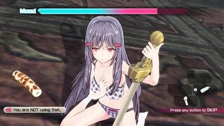 Bullet Girls Phantasia Fanservice Appreciation Tsukiyo Kukkoro Mode Sword Pose