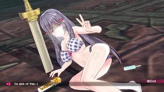 Bullet Girls Phantasia Fanservice Appreciation Tsukiyo Kukkoro Mode Sword Pose
