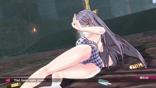 Bullet Girls Phantasia Fanservice Appreciation Tsukiyo Kukkoro Mode Sword Pose