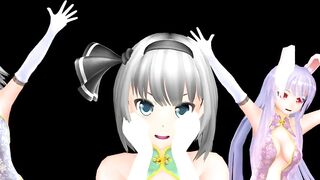 【MMD】Touhou Whimsical Mercy [Skeleton]【R-18】