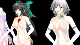 【MMD】Touhou Whimsical Mercy [Skeleton]【R-18】