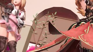 【MMD】Vila & Jita's suspicious demon【R-18】