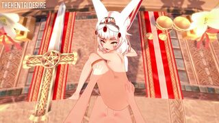 PHARAOH LUPINA IS THRILLED TO GET POUNDED HENTAI GUARDIAN TALES