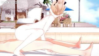 Jean Reverse Cowgirl Hentai Genshin Impact