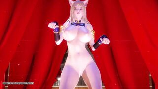 MMD Ankha Dance Ahri Hot Striptease Dance League of Legends KDA Uncensored Hentai