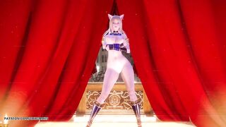 MMD Ankha Dance Ahri Hot Striptease Dance League of Legends KDA Uncensored Hentai