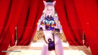 MMD Ankha Dance Ahri Hot Striptease Dance League of Legends KDA Uncensored Hentai