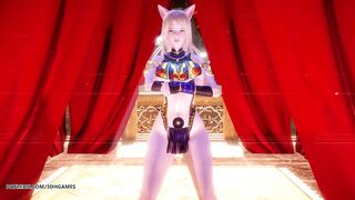 MMD Ankha Dance Ahri Hot Striptease Dance League of Legends KDA Uncensored Hentai