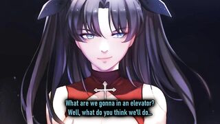 HentaiAnimeJOI - Rin Tohsaka Gives You One Elevator Ride To Cum (Quick JOI)