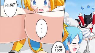Shyvana and boobs expansion - League of Legends hentai comic