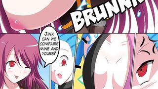Shyvana and boobs expansion - League of Legends hentai comic