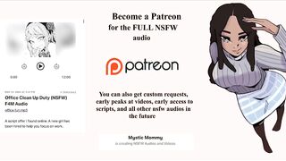 “Office Clean Up Duty” [Dom]Female X Listener NSFW Audio F4M