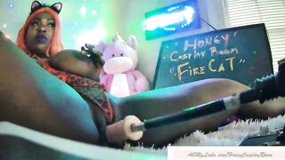 HONEY COSPLAY ROOM - FIRE CAT -- SexMachine Fucks so Good