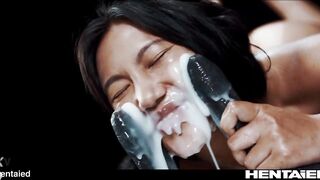 Real Life Hentaied - May Thai explodes with cum after hardcore fucking with aliens