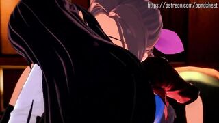 TIFA AND AERITH'S 7TH HEAVEN AFTERHOURS GROUP SEX FUCKING