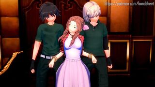 TIFA AND AERITH'S 7TH HEAVEN AFTERHOURS GROUP SEX FUCKING