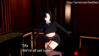 TIFA AND AERITH'S 7TH HEAVEN AFTERHOURS GROUP SEX FUCKING