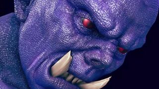 Huge monster ork fuck with beautiful girls - 3d hentai animation