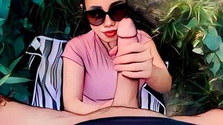 Artistic Facial Cumshot - Huge White Cock Blasts Filipina Cutie