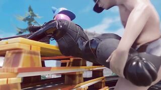 Fortnite Lynx Gets Interrupted Trying to Snipe Doggystyle Fucked