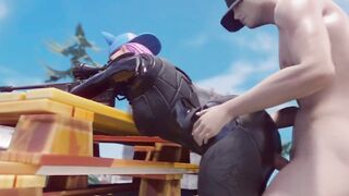 Fortnite Lynx Gets Interrupted Trying to Snipe Doggystyle Fucked