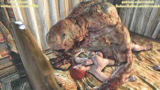 Ciri and Triss fucked hard by monster Ghouls