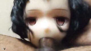 Black Haired Hentai Girl Gets Cum In Her Mouth From Deepthroat !!!!