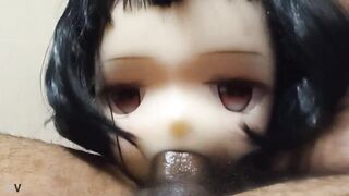 Black Haired Hentai Girl Gets Cum In Her Mouth From Deepthroat !!!!