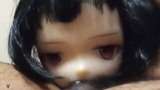 Black Haired Hentai Girl Gets Cum In Her Mouth From Deepthroat !!!!