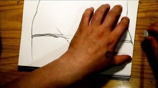 Do you want to see what is under my panties? Pussy drawing.