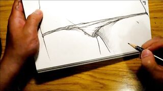 Do you want to see what is under my panties? Pussy drawing.