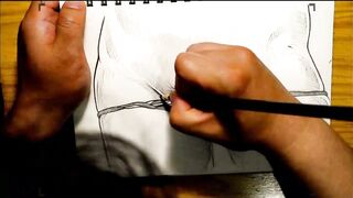 Do you want to see what is under my panties? Pussy drawing.