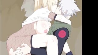 NARUTO - two Hokages have Sex P2 - Kakashi and Tsunade