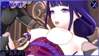 (HENTAI GAMES) Three big black dicks fuck one girl