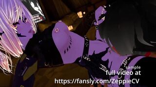 Two dragon girls have fun in VR (prewiev full 6 min on fansly link in description)