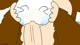 DONKEY KONG FUCKS BOO LITTLE PUSSYHOLE! Rule34 Animation