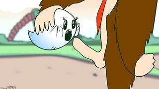 DONKEY KONG FUCKS BOO LITTLE PUSSYHOLE! Rule34 Animation