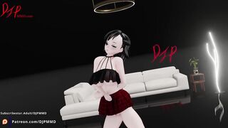 Cute big breated Rachel Pop Md Dress Blender MMD 1566