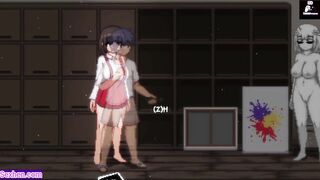 Big hot tits ghost girl give handjob on my cock and makes me cum! | Hentai Games Gallery P11|W Sound
