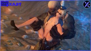 Mary Rose in a police uniform is fucked hard by a Hell Knight