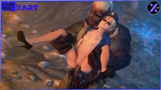Mary Rose in a police uniform is fucked hard by a Hell Knight