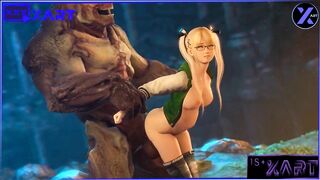 Mary Rose is fucked hard by a Hell Knight